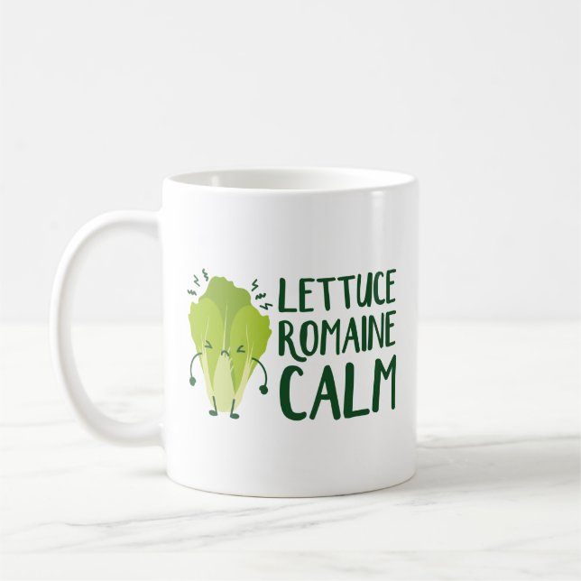 Lettuce Romaine Calm Coffee Mug (Left)