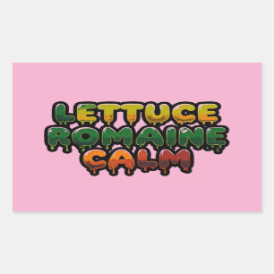 Lettuce Romaine Calm Drippy Text Art Sticker