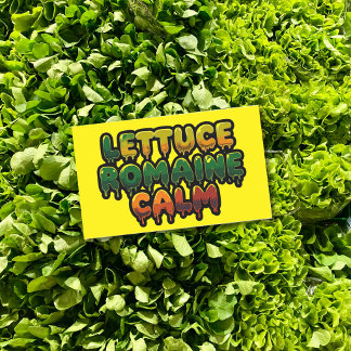 Lettuce Romaine Calm Drippy Text Art Sticker