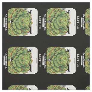 Lettuce Seed Packet Label Fabric