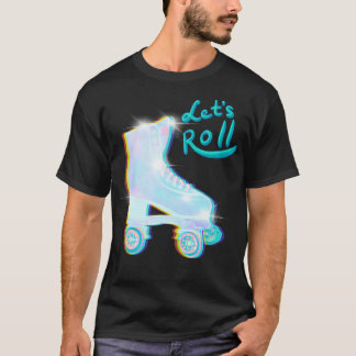Letx27s Roll Impala holographic roller skates T-Shirt