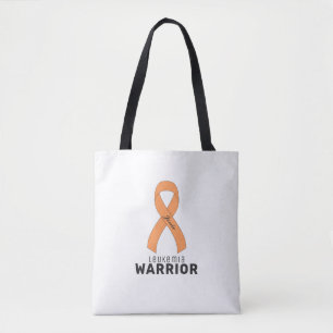 Leucémie Cancer Ruban Sac fourre-tout blanc