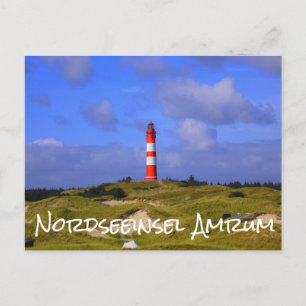 Leuchtturm, Nordseeinsel Amrum Postcard