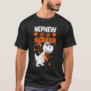 Leukaemia Aunt Uncle  Boys Nephew Of A Warrior Din T-Shirt