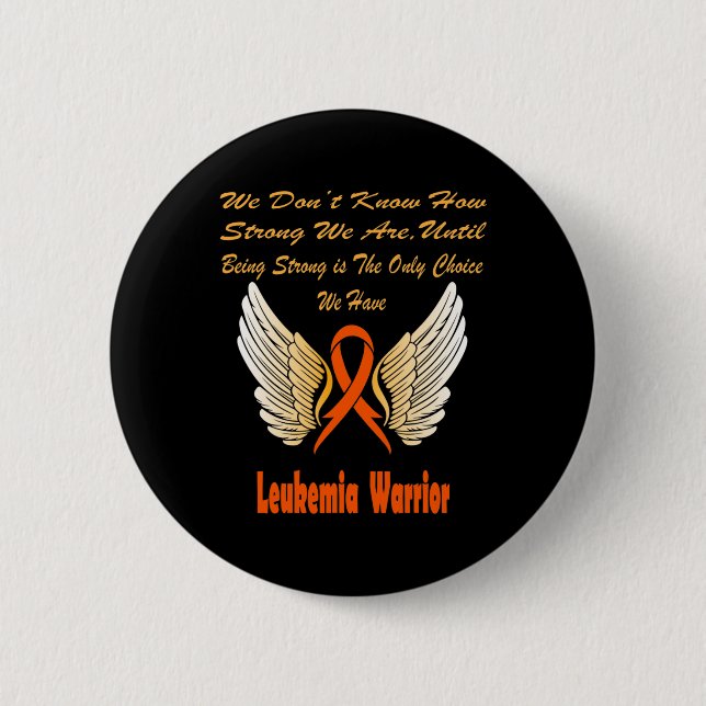 Leukaemia Awareness 2 2 Inch Round Button (Front)