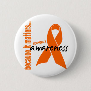 Leukaemia Awareness 2 Inch Round Button