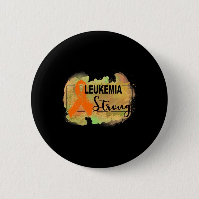 Leukaemia Awareness 5 2 Inch Round Button (Front)