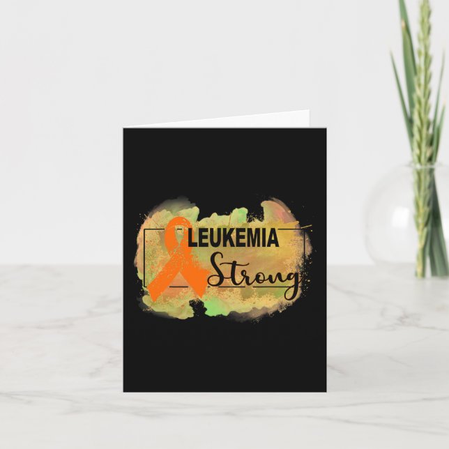 Leukaemia Awareness 5 Card (Front)