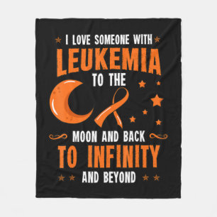 Leukaemia Awareness  Blood Cancer Bone Marrow Gift Fleece Blanket