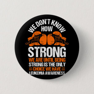 Leukaemia Awareness Blood Cancer Orange Ribbon 2 Inch Round Button