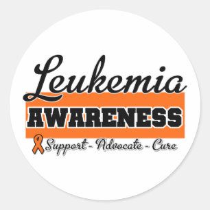 Leukaemia Awareness Classic Round Sticker