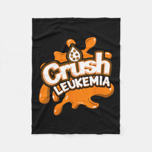 Leukaemia Awareness Cure Blood Cancer Fighter Gift Fleece Blanket