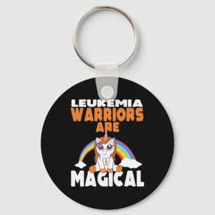 Leukaemia Awareness Cute Magical Unicorn Blood Can Keychain