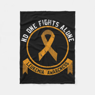 Leukaemia Awareness Fight The Stigma Blood Cancer Fleece Blanket