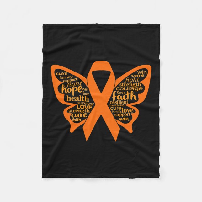 Leukaemia Awareness  Fleece Blanket (Front)