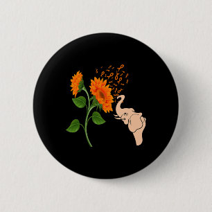 Leukaemia awareness Flower  2 Inch Round Button
