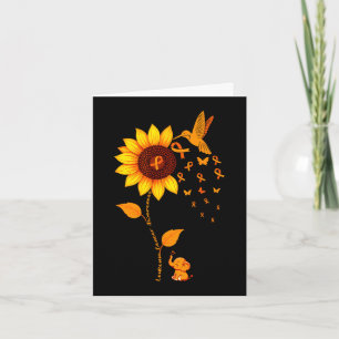 Leukaemia Awareness Flower Card