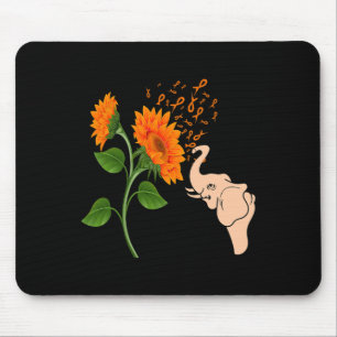 Leukaemia Awareness Flower  Mouse Pad