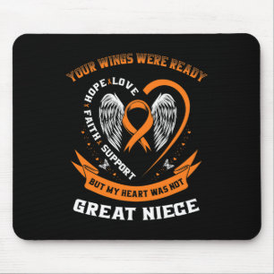 Leukaemia Awareness Great Niece Childhood Cancer I Mouse Pad