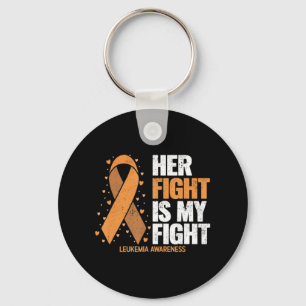 Leukaemia Awareness Her Fight is my fight Leukaem Keychain