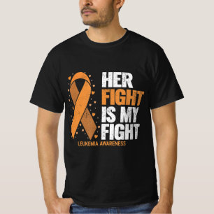 Leukaemia Awareness Her Fight is my fight Leukaem T-Shirt