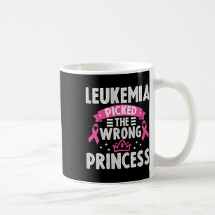 Leukaemia Awareness Leukaemia Picked The Wrong Pri Coffee Mug