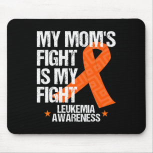Leukaemia Awareness Mom Fight Orange Ribbon Gift Mouse Pad