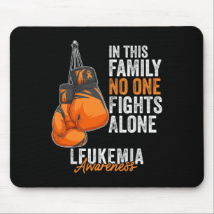 Leukaemia Awareness Month Boxing Gloves Orange Rib Mouse Pad