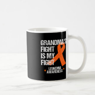 Leukaemia Awareness Month Grandma Fight Orange Rib Coffee Mug