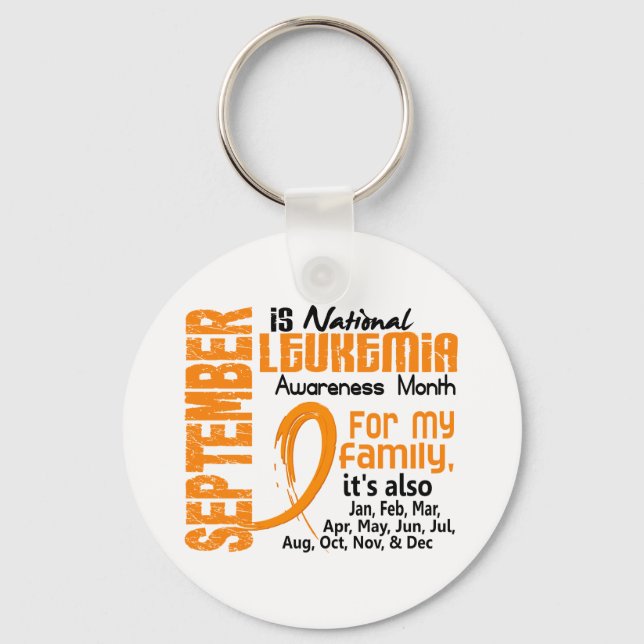 Leukaemia Awareness Month Keychain (Front)