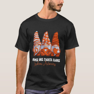 Leukaemia Awareness Month Orange Ribbon Gnomies Su T-Shirt