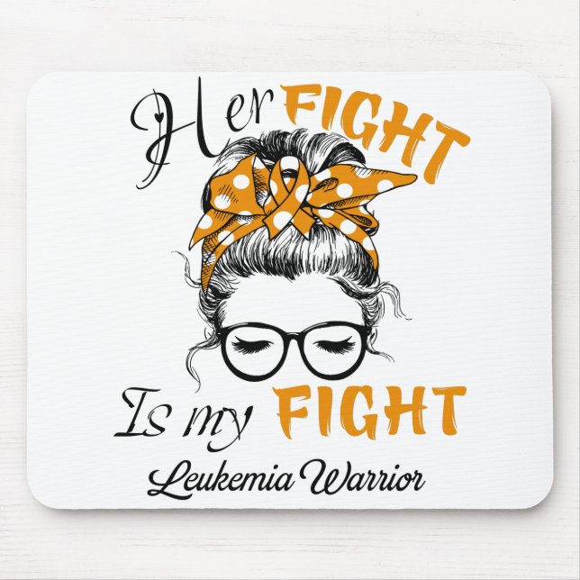 Leukaemia Awareness Month Ribbon Gifts Mouse Pad (Front)
