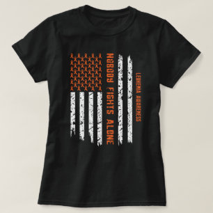 Leukaemia Awareness Nobody Fights Alone T-Shirt