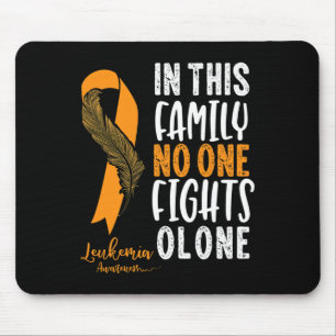 Leukaemia Awareness  Orange Ribbon Cancer Survivor Mouse Pad