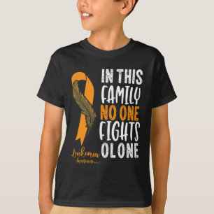 Leukaemia Awareness Orange Ribbon Cancer Survivor T-Shirt