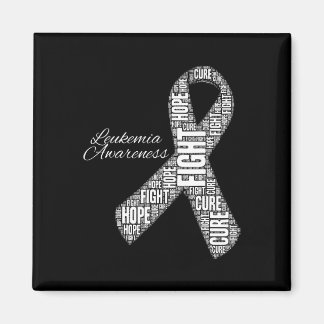 Leukaemia Awareness Orange Ribbon Fight Hope Cure Magnet