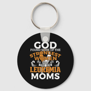 Leukaemia Awareness Orange Ribbon Keychain