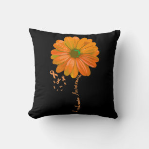 Leukaemia Awareness  Pretty Support Wife Husband G Throw Pillow