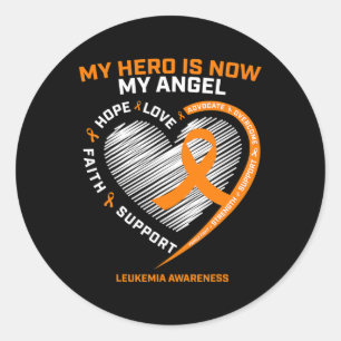 Leukaemia Awareness Products Mom Dad Women Men Son Classic Round Sticker