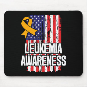 Leukaemia Awareness Ribbon - Leukaemia Survivor  Mouse Pad
