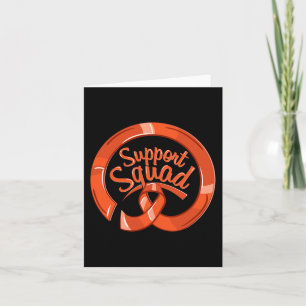 Leukaemia Awareness Ribbon Support Squad Card