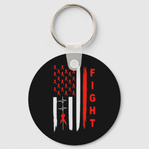 Leukaemia Awareness Shirt Keychain