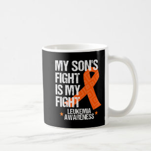 Leukaemia Awareness Son Fight Orange Ribbon Gift Coffee Mug