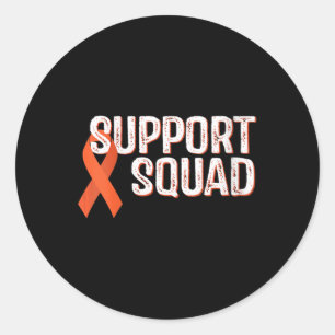 Leukaemia Awareness Support Squad Classic Round Sticker