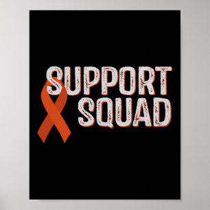 Leukaemia Awareness Support Squad Comfort Colours Poster