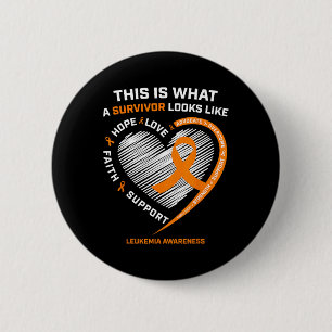 Leukaemia Awareness Survivor Gifts Men Women Kids  2 Inch Round Button