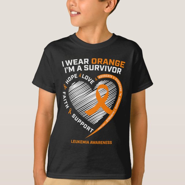 Leukaemia Awareness Survivor Gifts Men Women Kids  T-Shirt (Front)