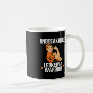 Leukaemia Awareness Unbreakable Warrior Orange Ri Coffee Mug