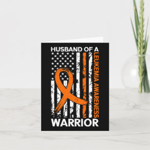 Leukaemia Awareness Usa Us American Flag For Husby Card