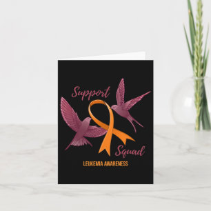 Leukaemia Awareness Warrior Survivor Support Squad Card